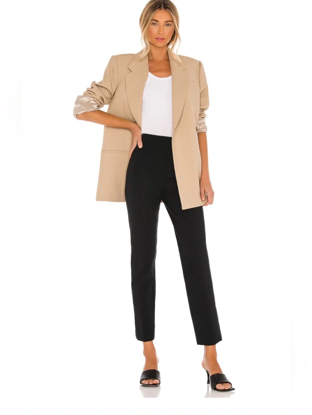 SPANXsmooth™ PerfectFit Ponte Ankle Straight Pant Pull On Black Size Small